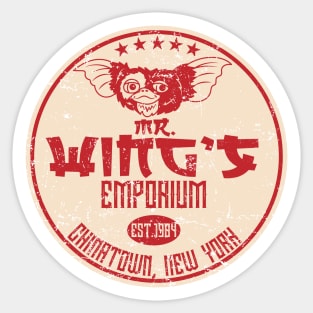 Mr Wing's emporium Sticker